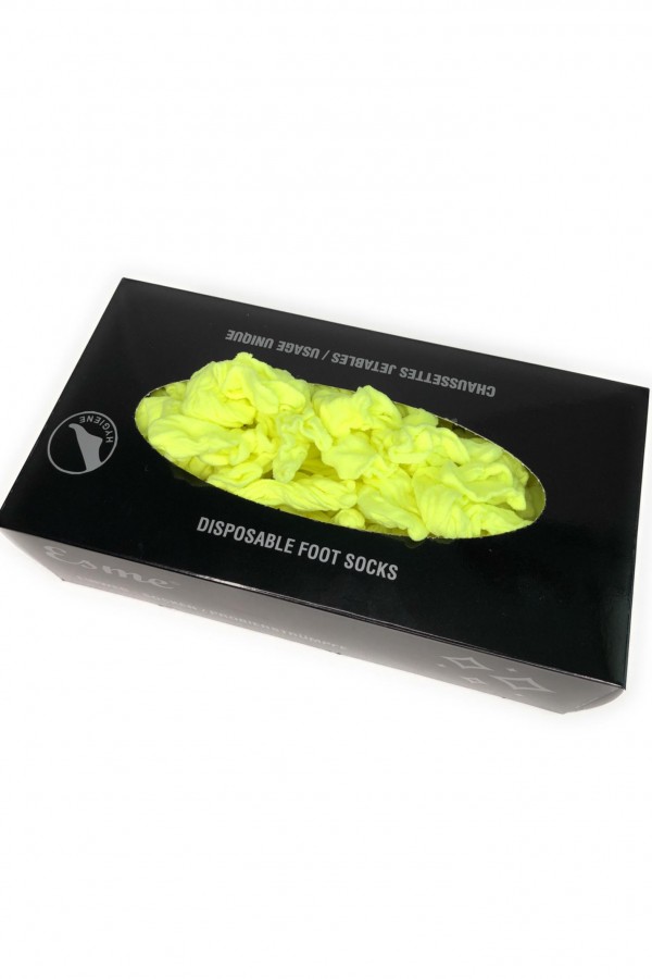 Sosete de unica folosinta culoare GALBENA - 100 buc / cutie